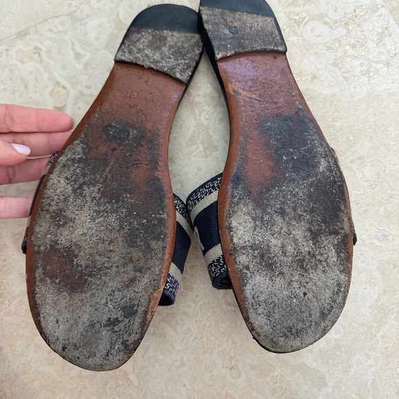 Dior DWAY SLIDE Sandals Size 39 Designer Slides - Picture 11 of 12